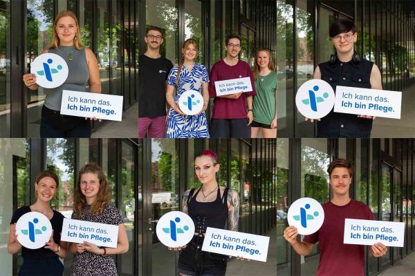 Viele Personen zeigten sich solidarisch beim Start der Kampagne